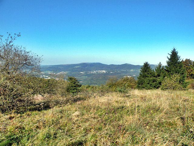 Panorama Blick auf Wildflecken und Dammersfeld vom Kreuzberg aus