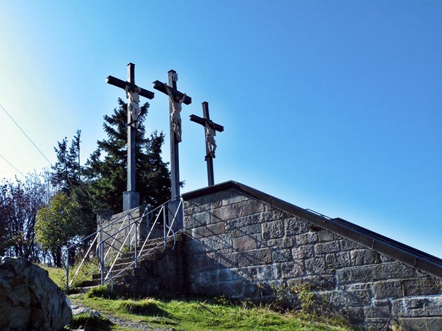 Kreuzberg Rhön mit der Kreuzigungsgruppe